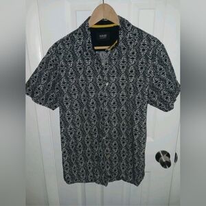 Nick (It) Button‎ up Shirt Short Sleeve Medium Nick It